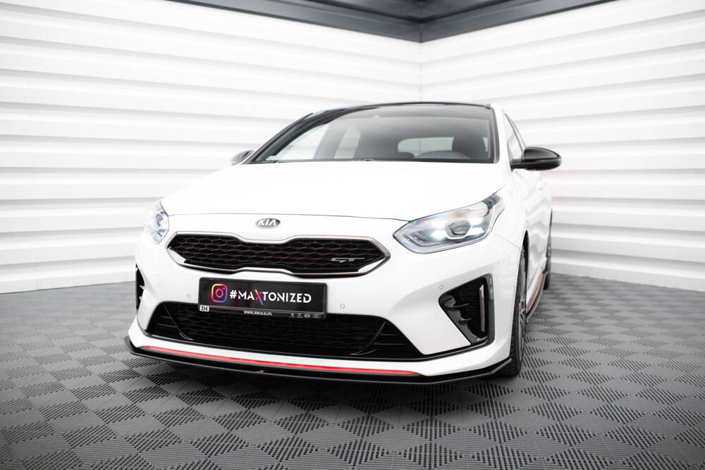 Street Pro zwarte Voorspoiler Kia Ceed GT MK3 / Proceed MK1