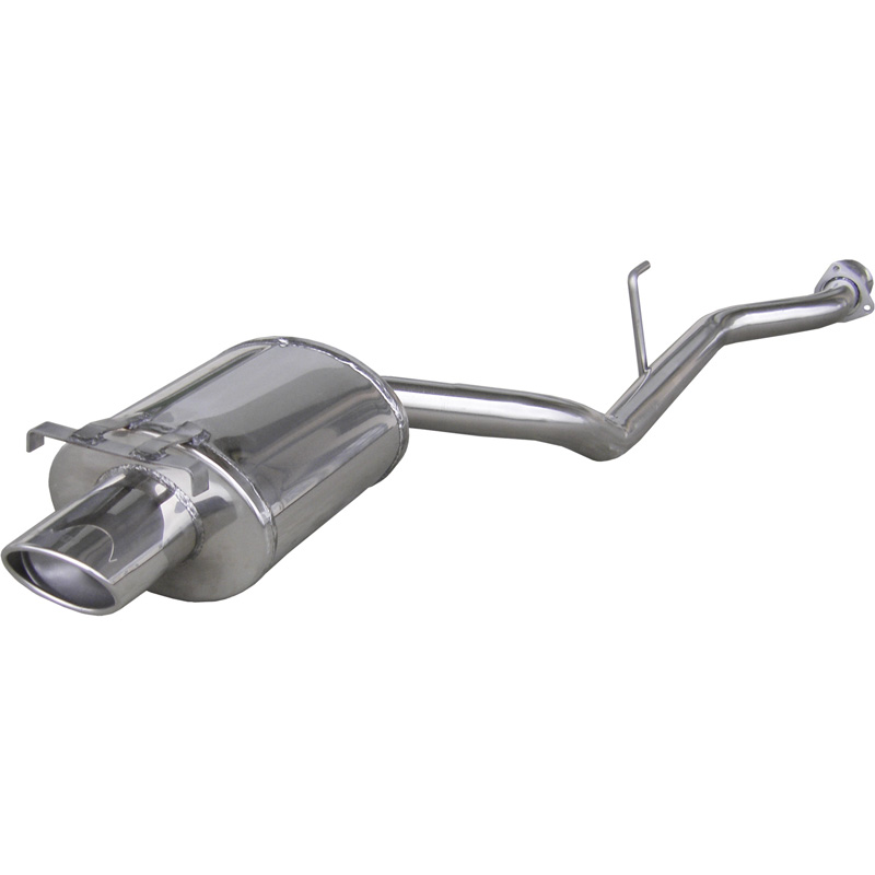 100% RVS Sportuitlaat  Mercedes SLK200/230 2000- 120x80mm