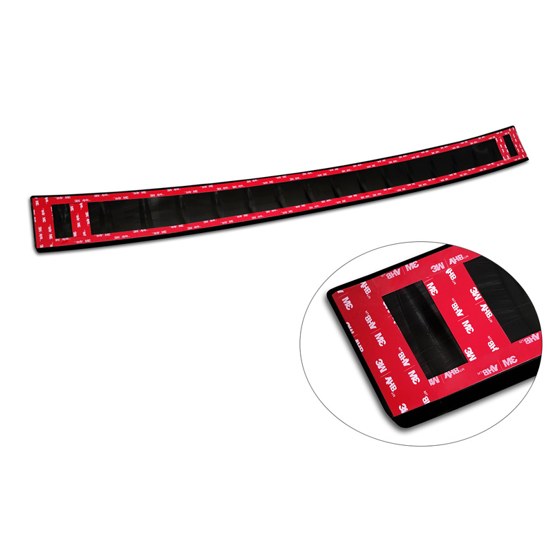 Zwart-Chroom RVS Achterbumperprotector  BMW 7-Serie (G70) 2023- met M-Pakket 'Ribs'