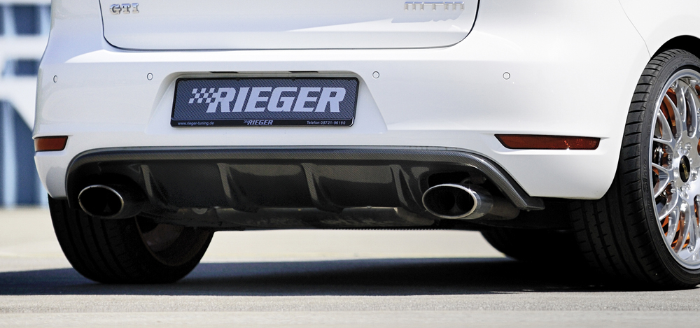 Diffuser Volkswagen Golf 6 GTI GTD Rieger Carbon Look