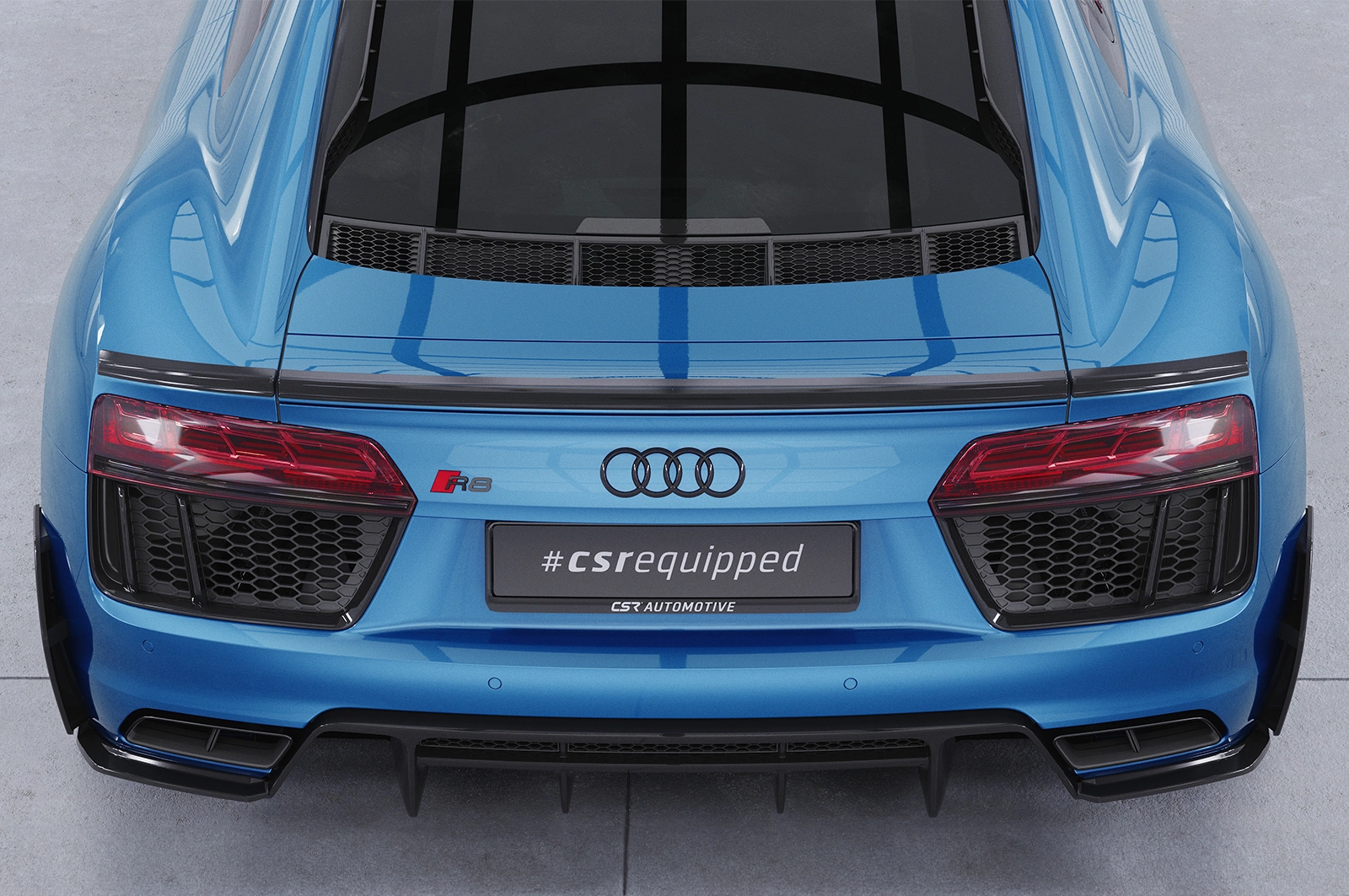 Achterspoiler Audi R8 4S Coupe glans zwart