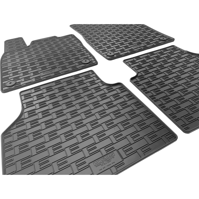 Rubber matten  Volkswagen ID.4 / ID.5 2020- & Skoda Enyaq iV 2020- incl. Coupé & Audi Q4 E-Tron (F4B) 2020- & Cupra Tavascan 2023- (4-delig + montagesysteem)