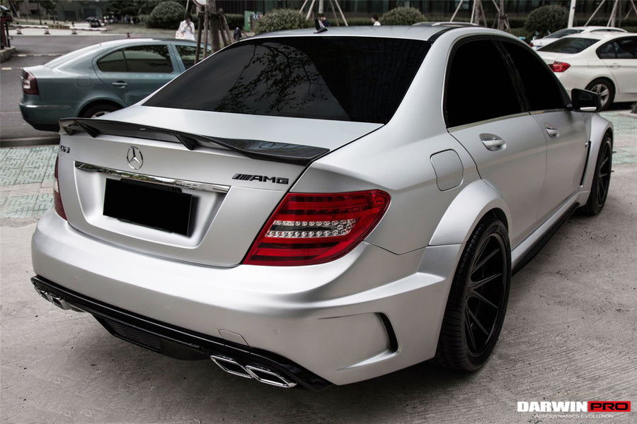 Mercedes Benz W204 C63 AMG Sedan BKSS Style Carbon Wide Full Body Kit 2012-2014