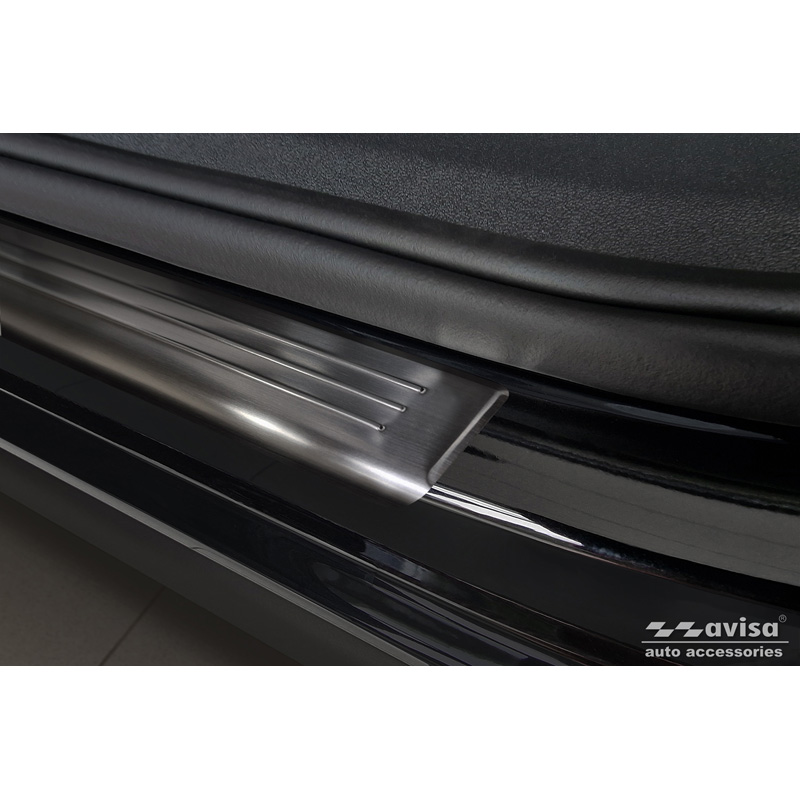 Zwart RVS Instaplijsten  Volkswagen Tiguan III (CT1) 2024- - 'Lines' - 4-delig
