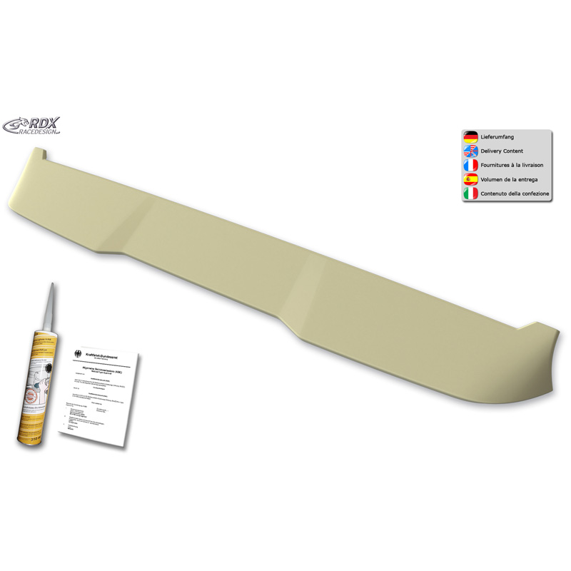 RDX Racedesign Dakspoiler  Citroën Jumper 2006- / Fiat Ducato 2006- / Peugeot Boxer 2006-  / RAM ProMaster 2014- / Opel Movano 2021- / Toyota Proace Max 2024- (H3) (PU)