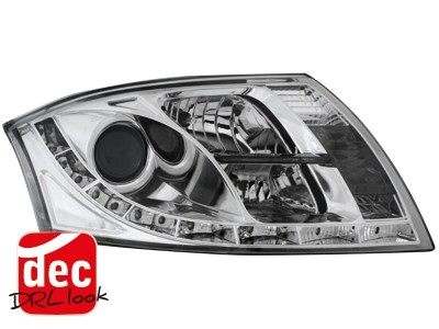Faros Audi TT 8N Los ojos del Diablo Dayline cromo