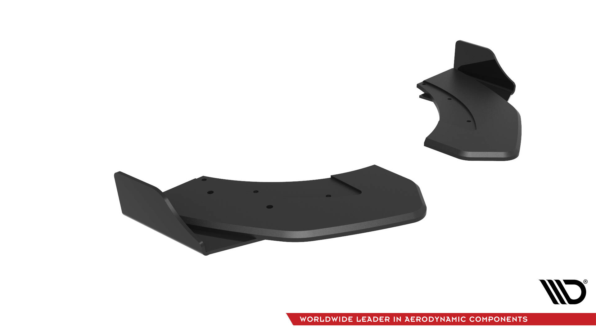 Street Pro Achterzij Spoilers + Flaps Hyundai Veloster N MK2 Maxton Glanzend zwart