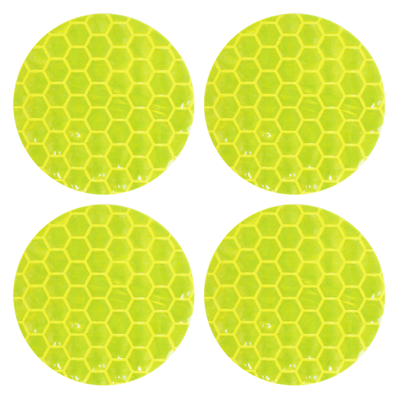 Simoni Racing Stickerset 'Reflective' - Geel - Set à 4 stuks