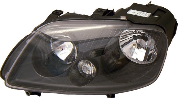 Koplamp rechts CADDY 04-10 TYC H1+H7/ZWART