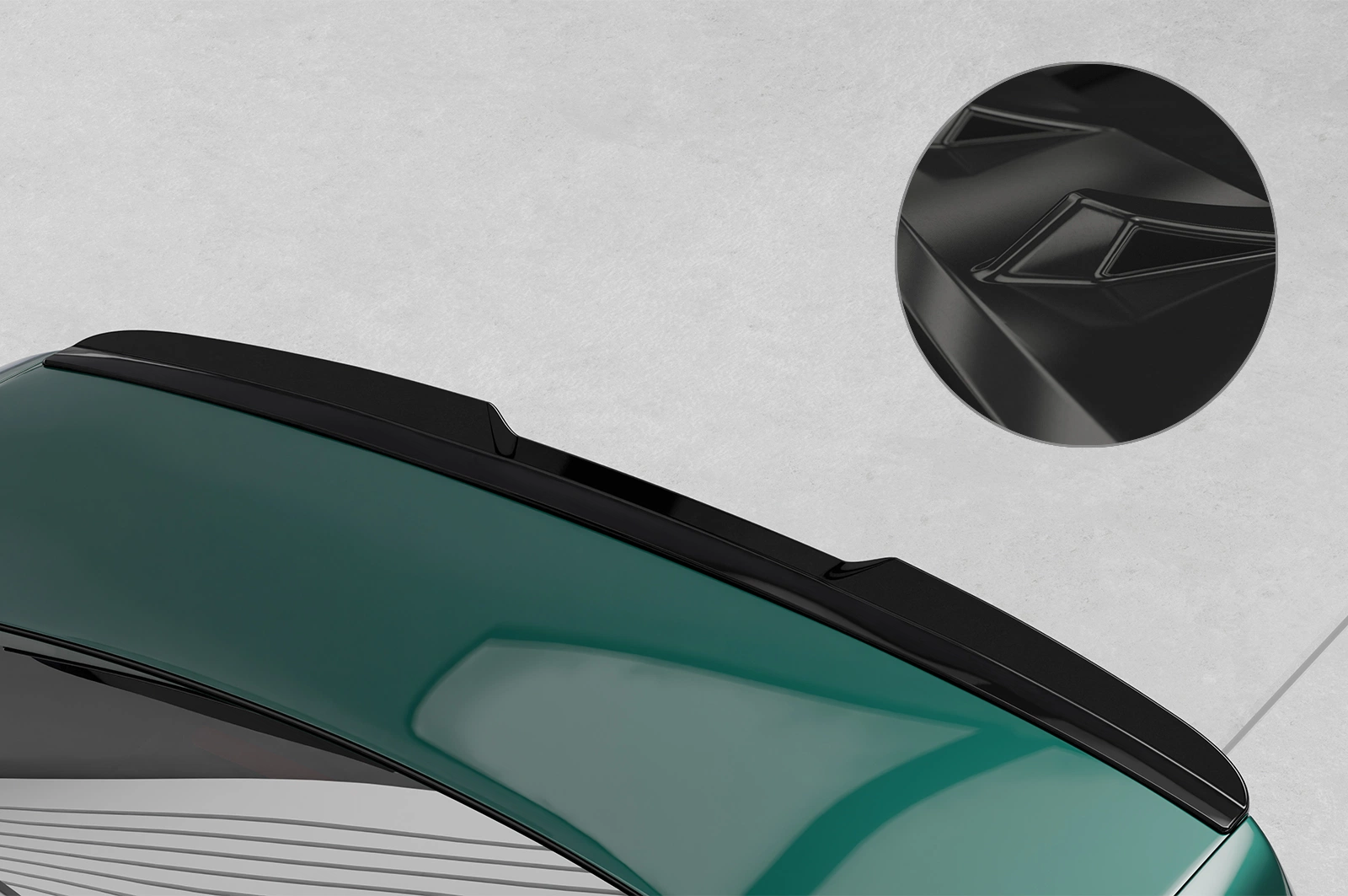 Achterspoiler BMW 5er E39 Limousine glans zwart CSR