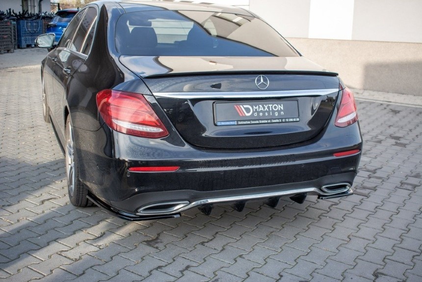 Diffuser Mercedes E43 AMG/AMG-Line W213 Maxton Design glans zwart