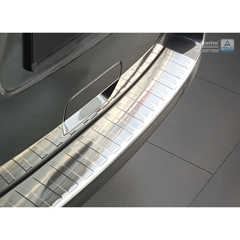 RVS Achterbumperprotector  Citroën Spacetourer / Peugeot Traveller / Peugeot Expert / Toyota Proace Verso 2016- / Opel Vivaro 2019- 'Ribs' (voor gespoten bumpers)
