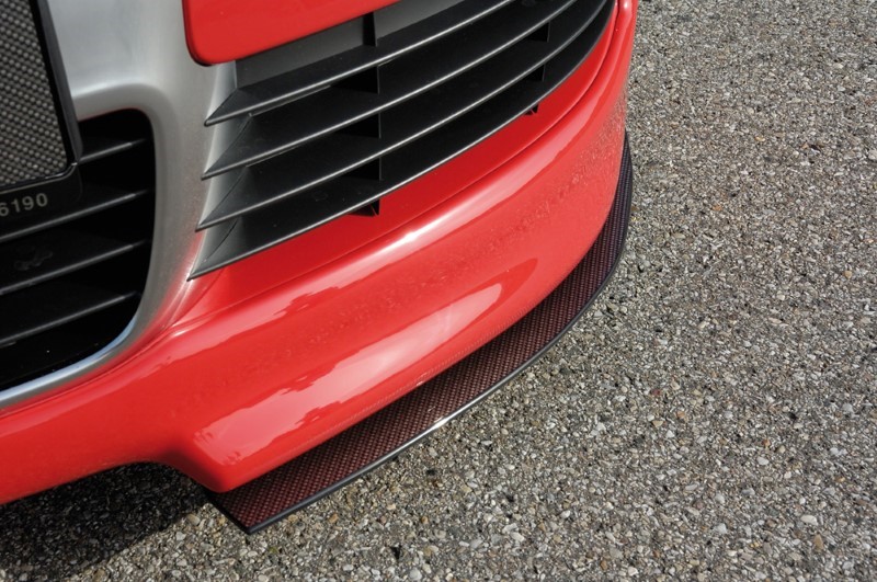 Spoilerzwaard Carbon voor Voorspoilerlip VW Golf V met R32 Voorb