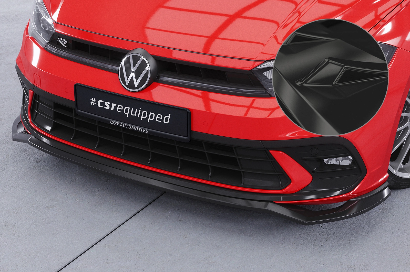 VW Polo 6 2G (Typ AW) GTI / R-Line glans zwart