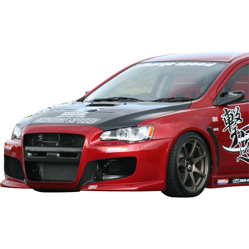 Chargespeed Motorkap  Mitsubishi Lancer Evo X CZ4A + Luchtinlaten (FRP)