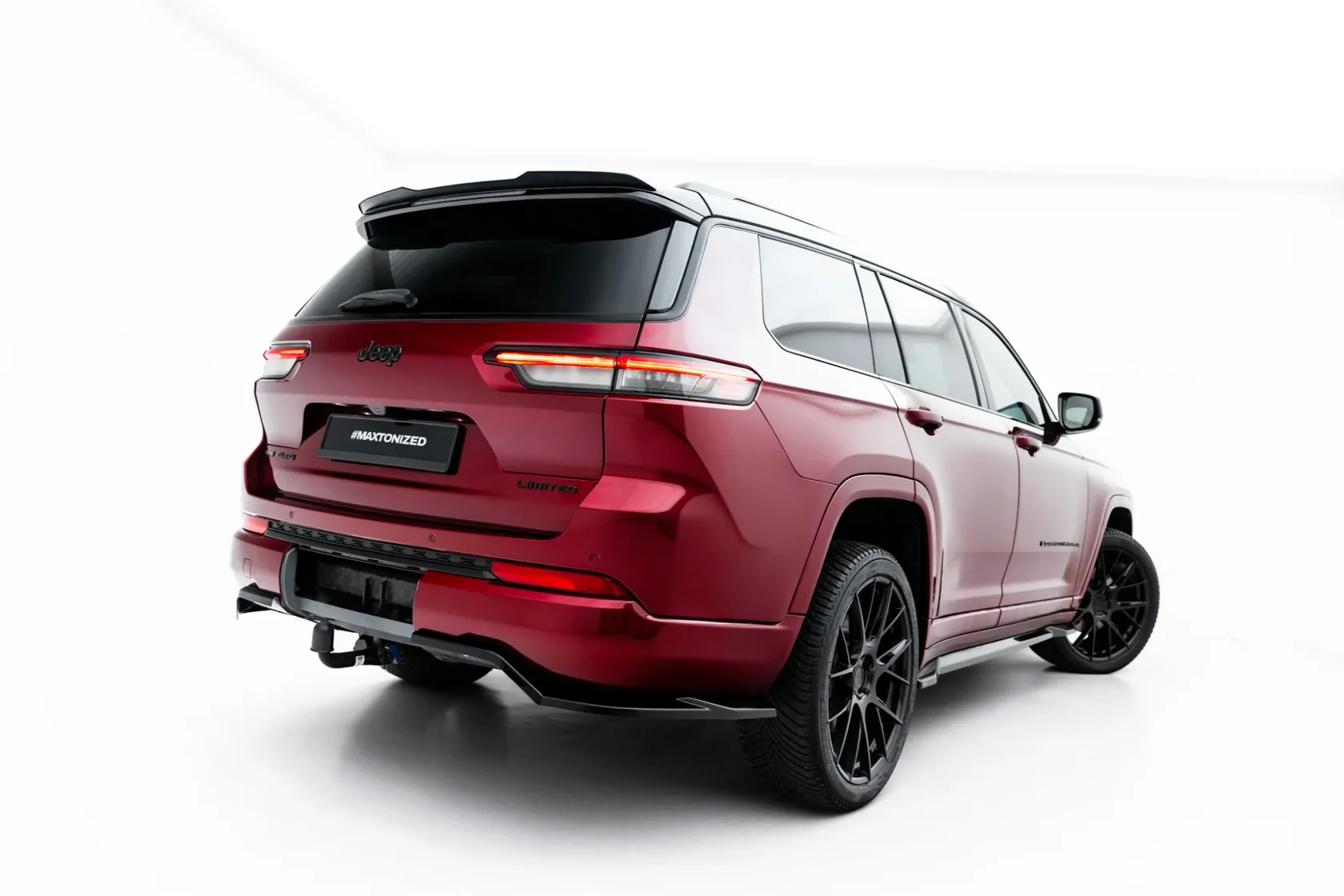 Zijskirts Jeep Grand Cherokee L Mk5 Glanzend Zwart