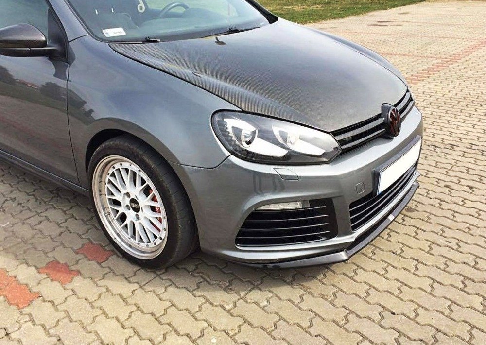 Voorspoiler VW Golf 6 R Cupra Look Glans Zwart