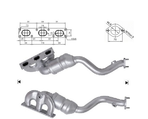 BMW 320i 2.0i 24V 1991 cc 110 Kw / 150 cv M52 E46 Magnaflow CAT