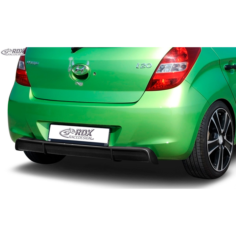 Achterskirt 'Diffusor'  Hyundai i20 PB/PBT 2008-2012 (ABS zwart glanzend)