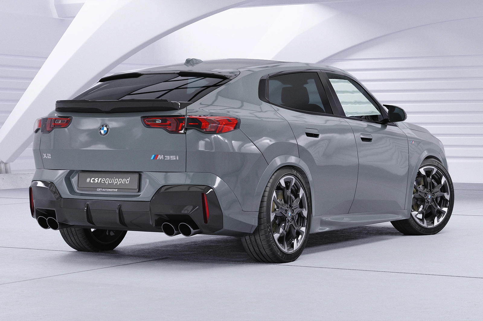 Achterspoiler BMW X2 / i2 (U10) glans zwart
