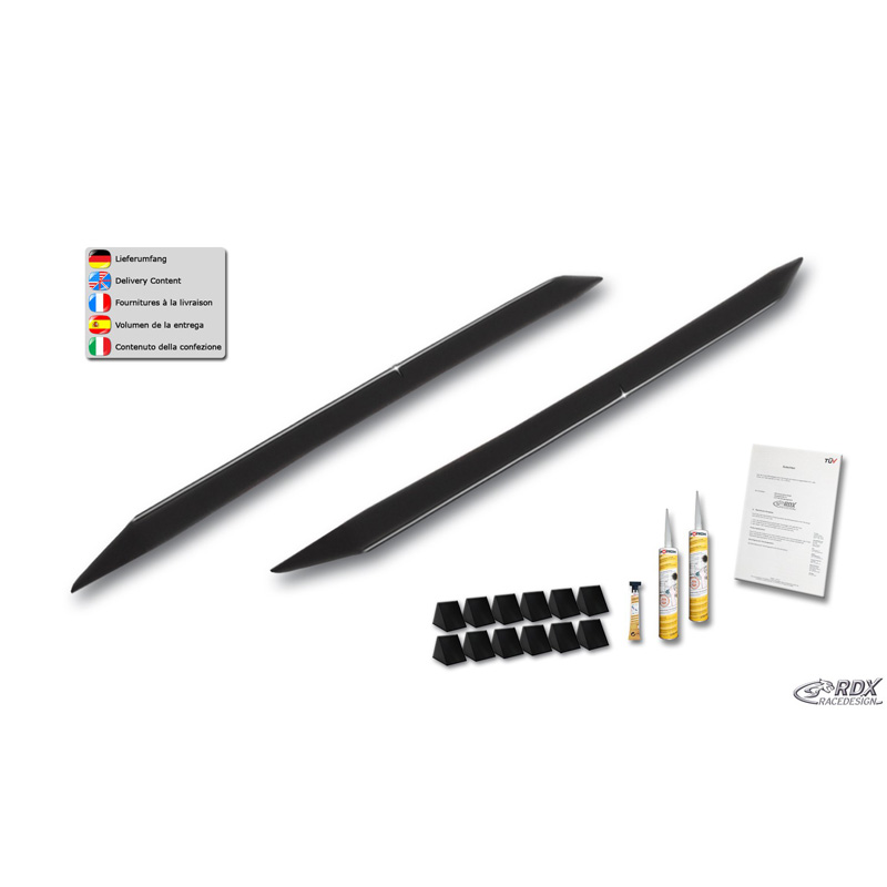 Sideskirts  Volkswagen Caddy V Maxi 2020- 'Slim' (ABS)