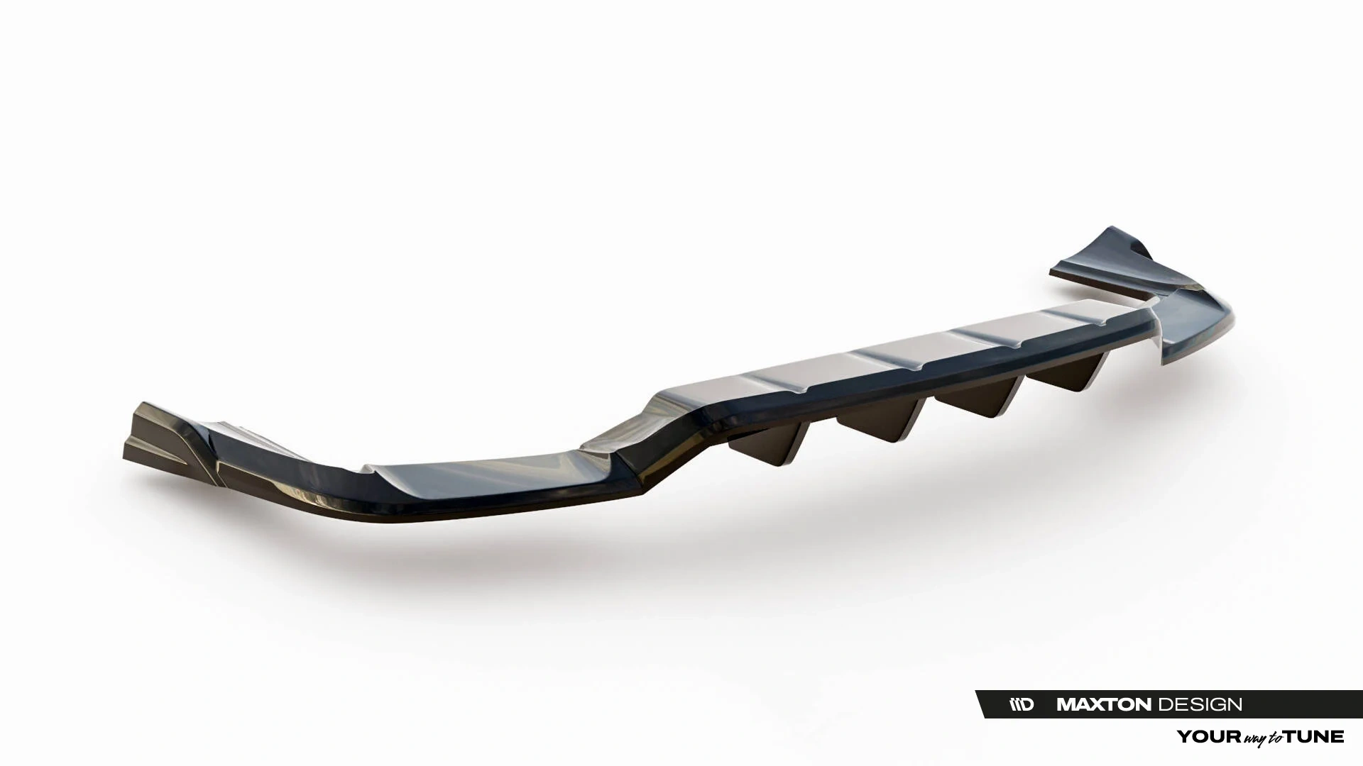 Diffuser Porsche Cayenne MK3 SUV/Coupe Maxton Glans Zwart