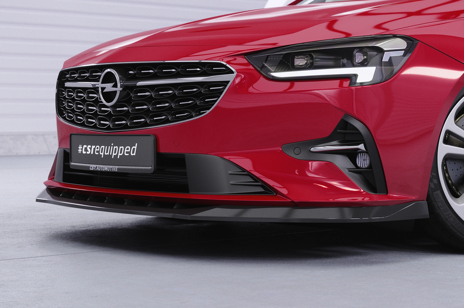 Voorspoiler Opel Insignia B glans zwart