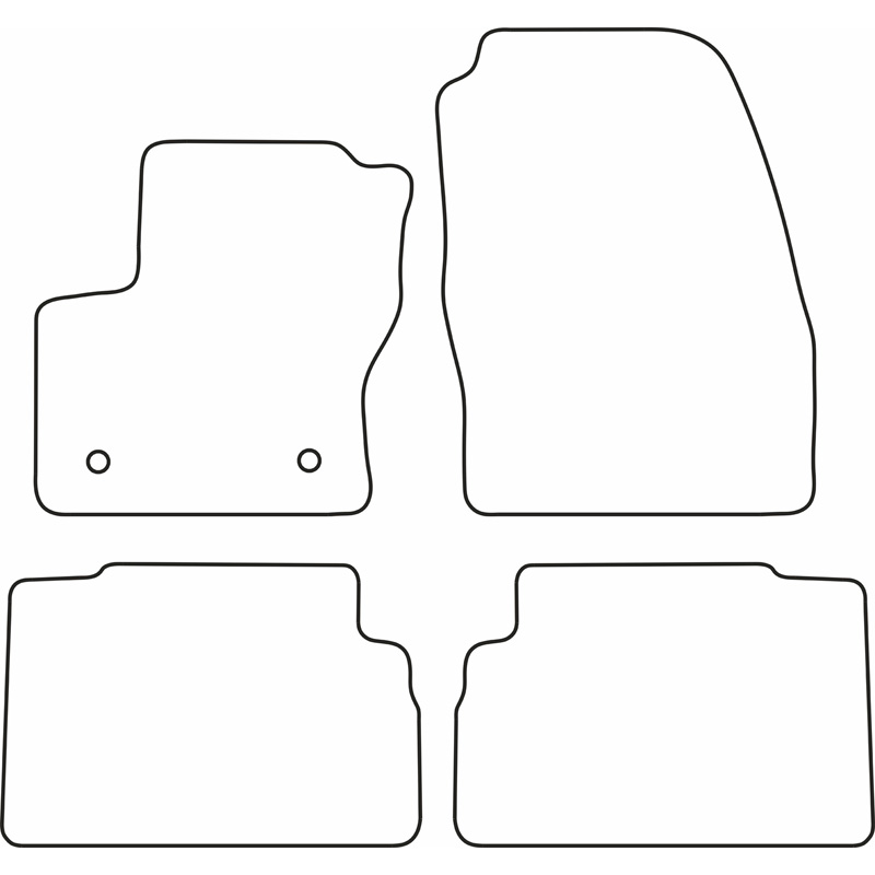 Automatten Velours  Ford Focus C-Max 2013-2015