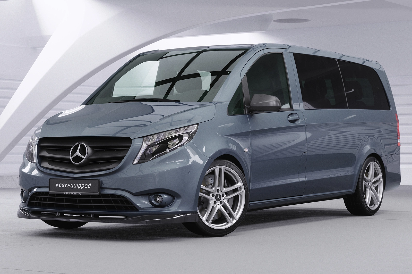 Voorspoiler Mercedes-Benz Vito 447 glans zwart 2014–2023