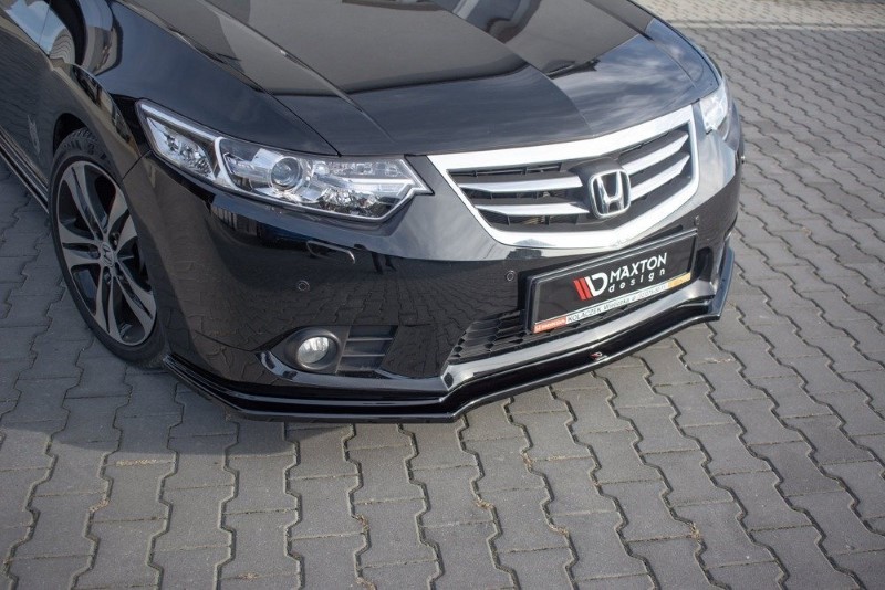 Voorspoiler Honda Accord VIII (CU Series) Facelift Glanzend Zwart