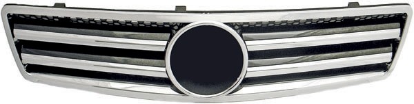 Radiator Grill COMPLEET DB W129 89-98 Chroom / ZWART