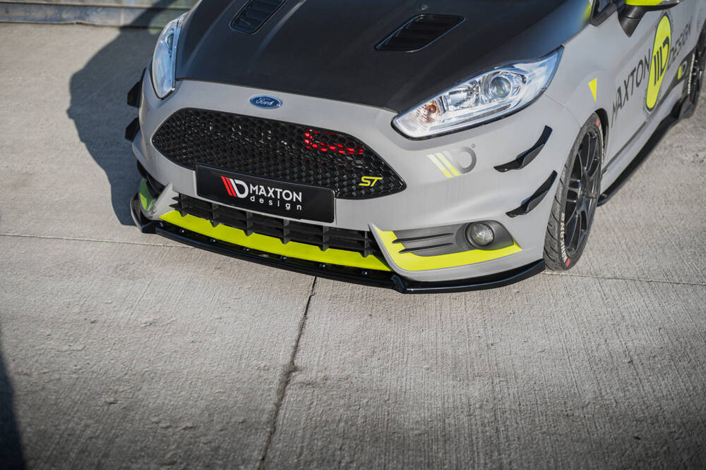 Voorspoiler Ford Fiesta ST Mk7 FL V.4 Glanzend Zwart