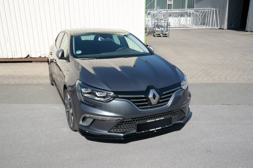 Voorspoiler Renault Megane 4 GT-Line Maxton Design glans zwart