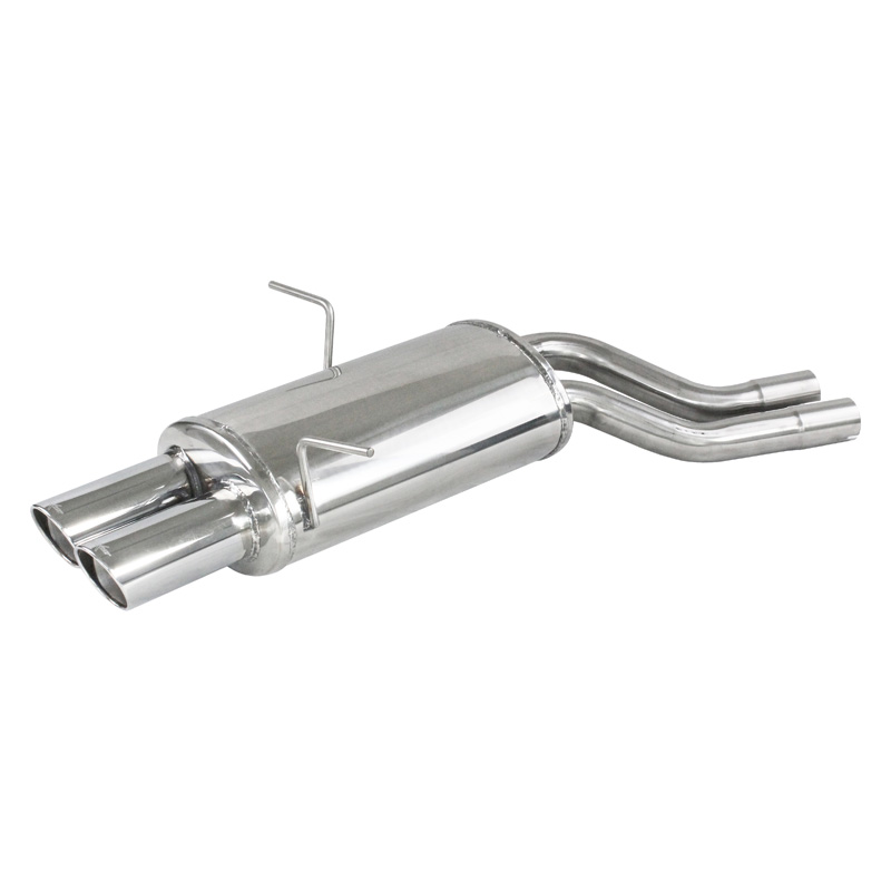 100% RVS Sportuitlaat  BMW E46 330i-Ci-Xi 230pk 2000- 2x80mm X-Race
