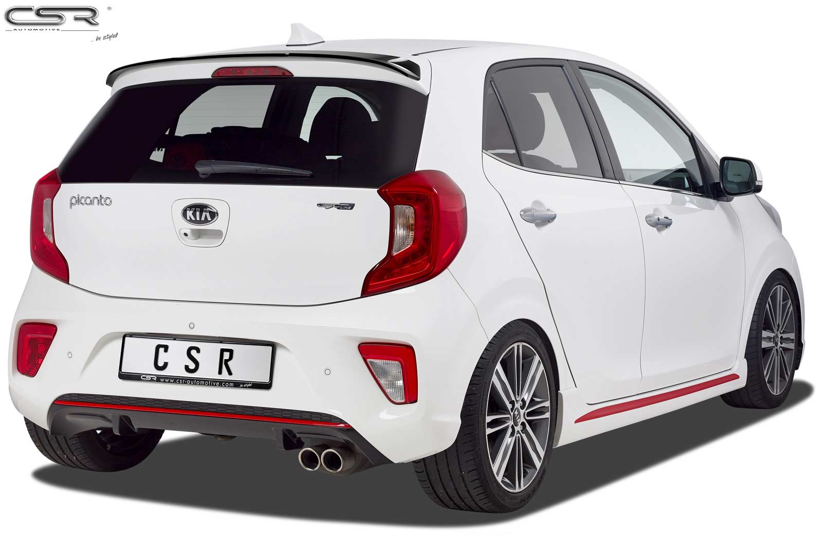 Achterspoiler Kia Picanto (JA) (2017–) Glans Zwart – CSR Automotive