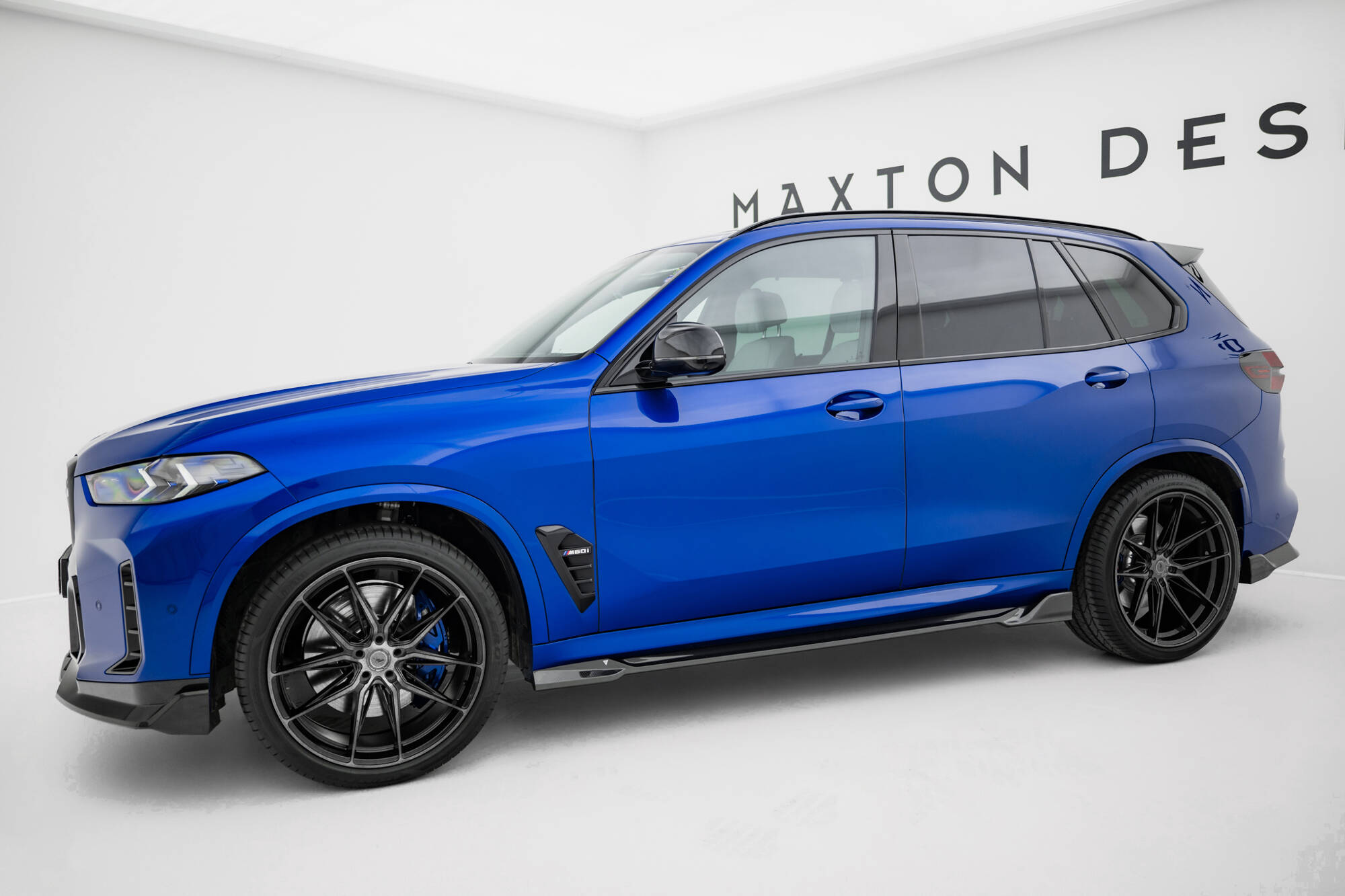 Carbon Fiber Zijskirts BMW X5 M-Pack G05 Facelift / X5M F95 Facelift Maxton Glanzend zwart