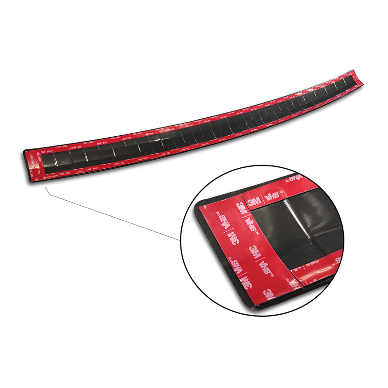 Zwart RVS Achterbumperprotector  Mercedes GLS (X167) 2019-2023 & FL 2023- 'Ribs'