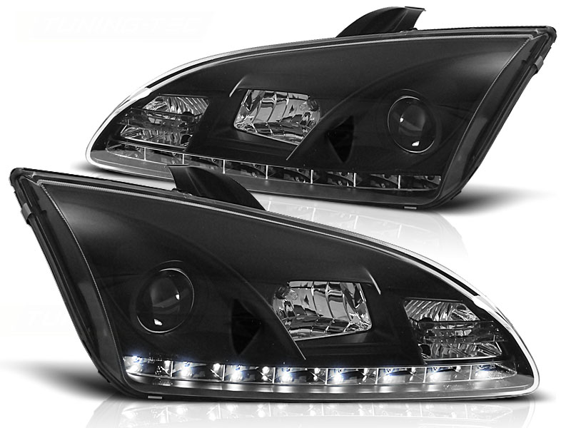 Faros Ford Focus 05-.. Los ojos del Diablo Dayline negro