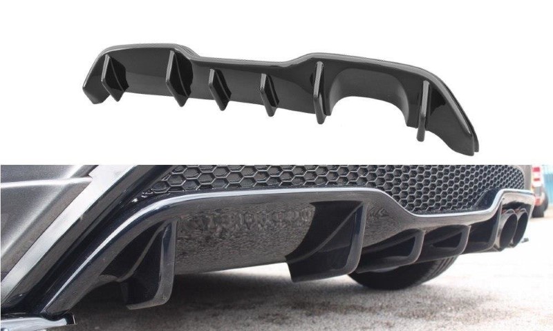 Achter Aanzet Ford Fiesta ST Mk7 FL Glanzend Zwart