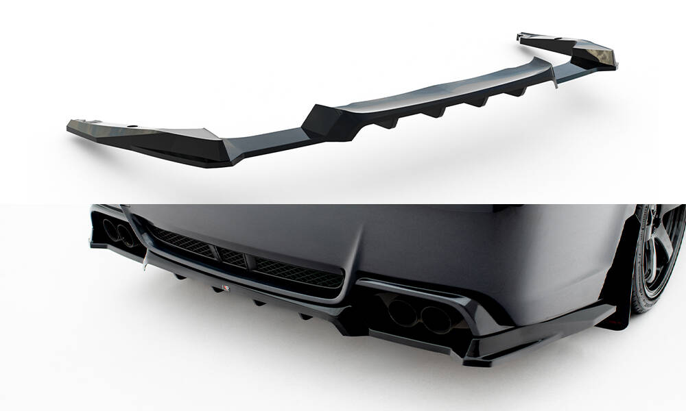 Achter Diffuser Subaru Impreza WRX STI MK3 Facelift Maxton Glanzend zwart