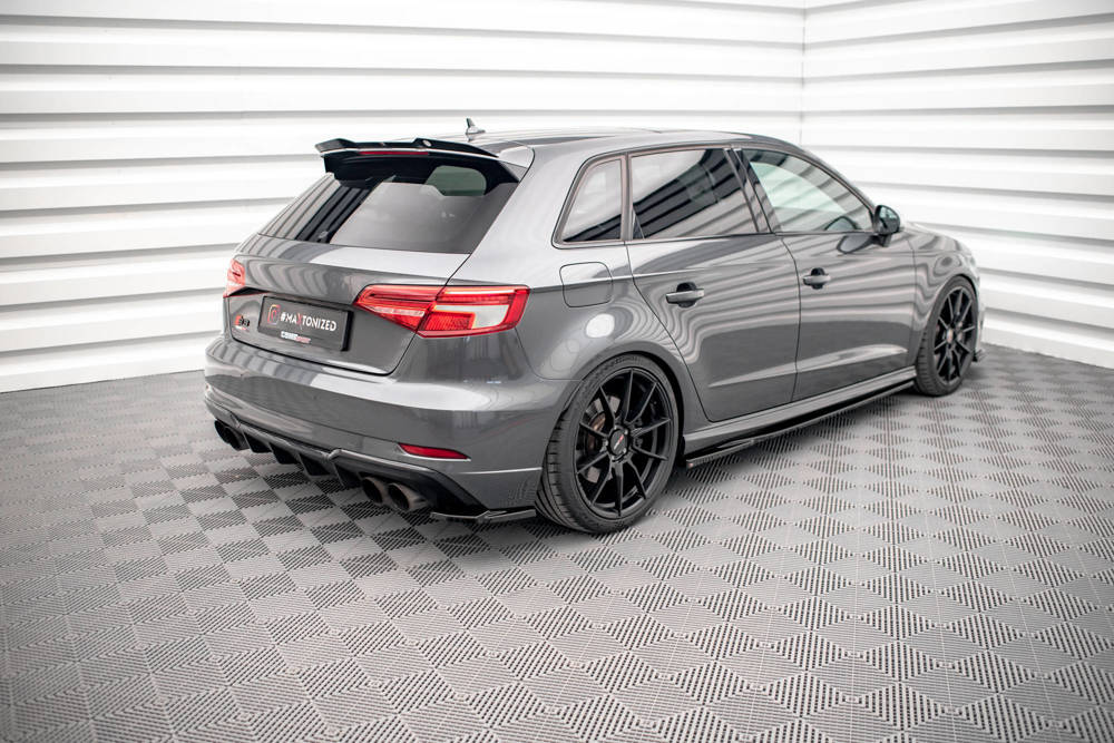 Zijdiffuser Audi S3 Sportback 8V FL Maxton Glans Zwart