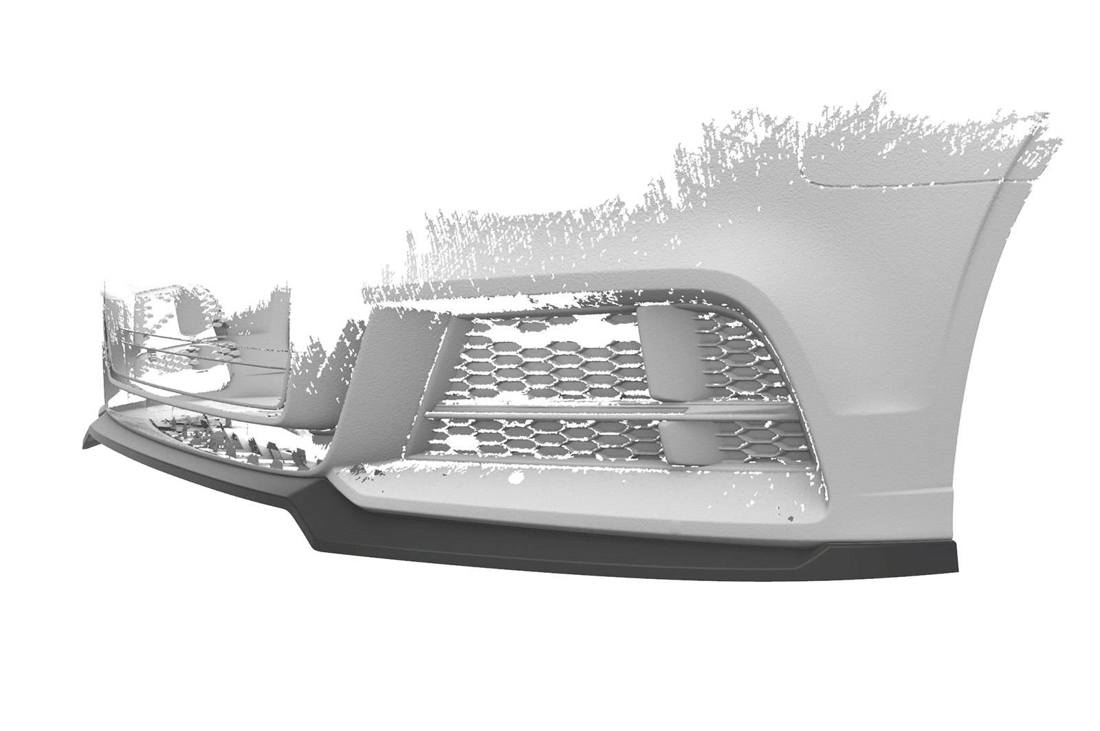 Voorspoiler Audi A3 S-Line / S3 8V 2016-2020 (Facelift) Glans Zwart – CSR