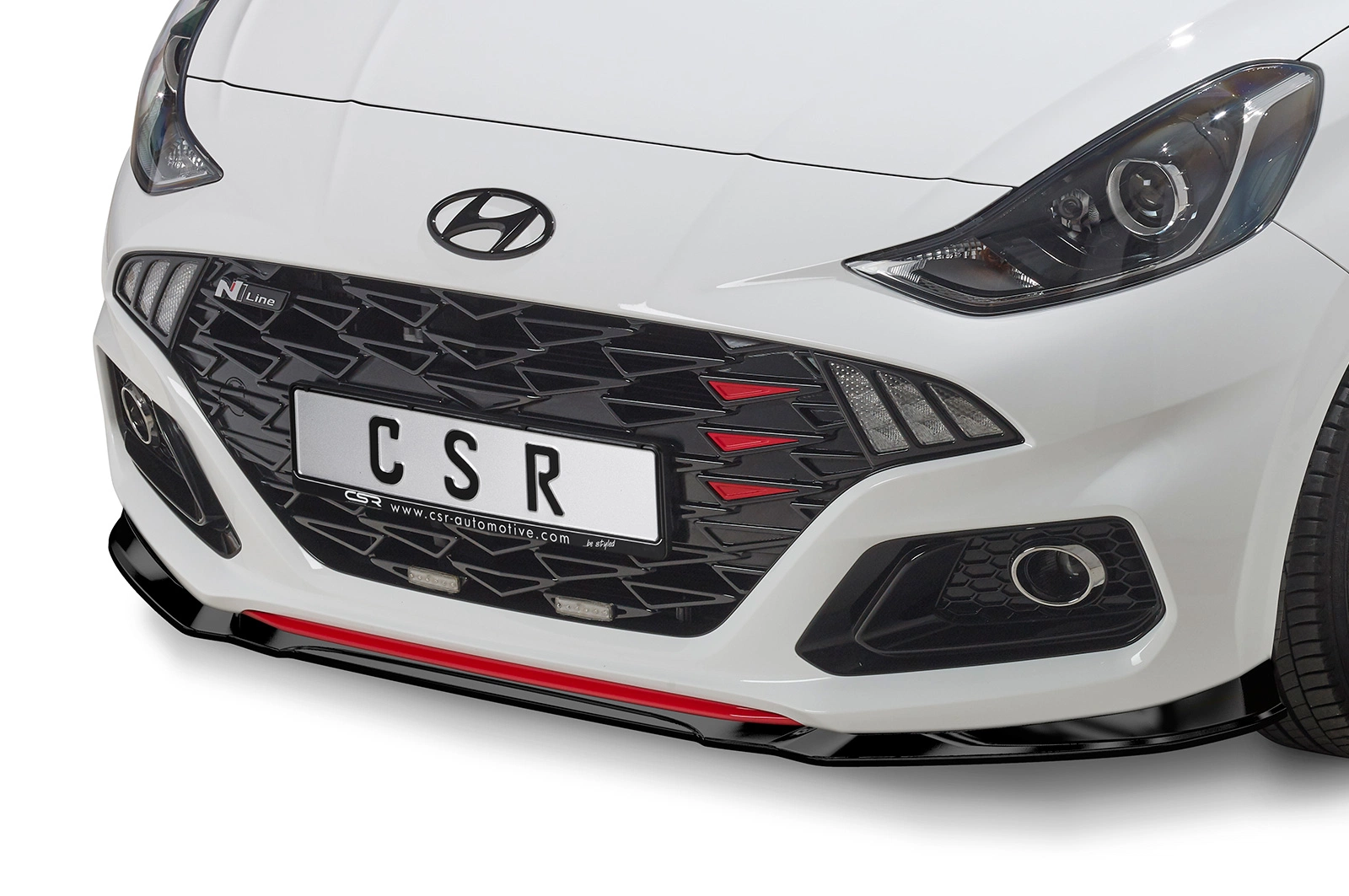 Voorspoiler Hyundai i10 (3. Gen) N-Line Glans Zwart – CSR Automotive
