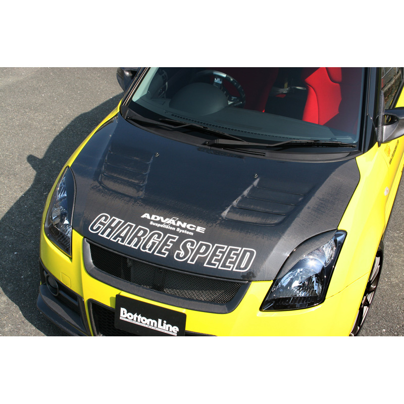 Chargespeed Motorkap  Suzuki Swift II 2005- + Luchtinlaten (FRP)
