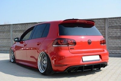Spoiler VW Golf 6 GTI / R Glans Zwart Maxton