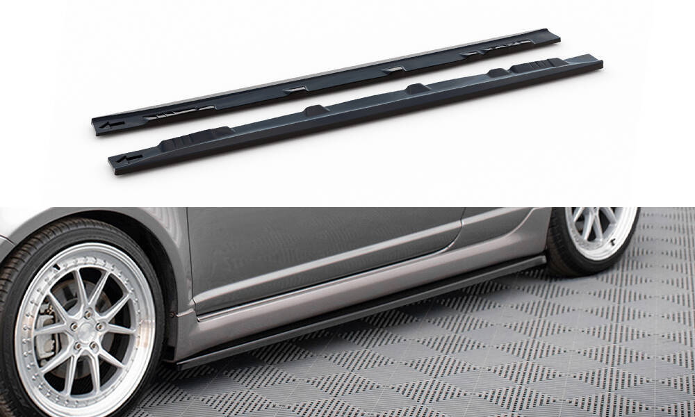 Zijskirts Toyota Yaris T-Sport Maxton Glans Zwart
