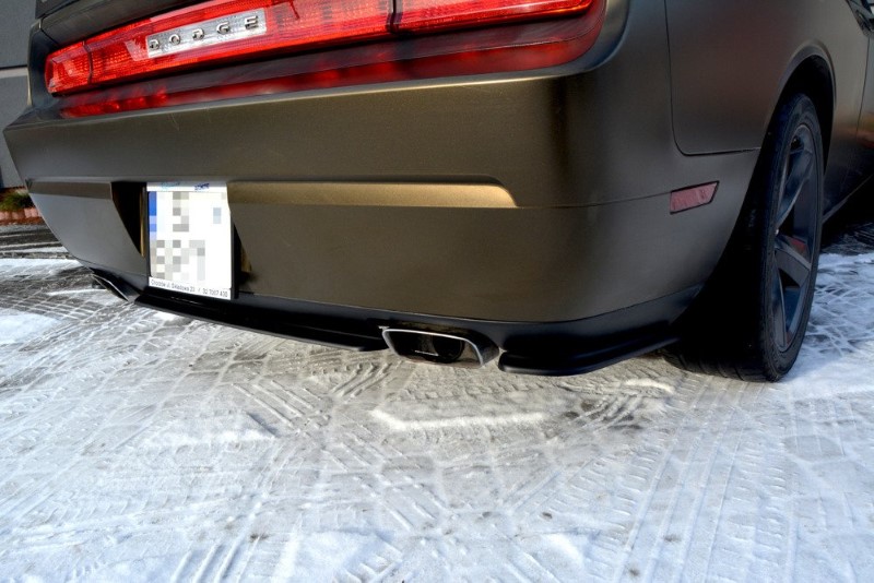 Achterzij Spoilers Dodge Challenger MK3. Phase-I SRT8 Glanzend Zwart
