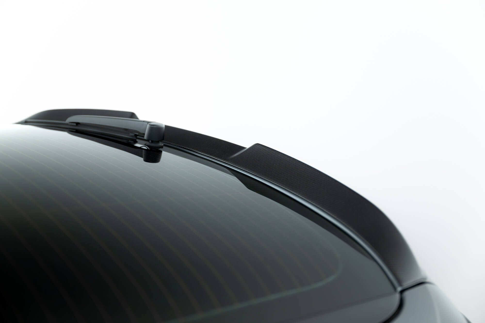 Carbon Fiber Spoiler Audi RS6 C8 Maxton Glanzend zwart