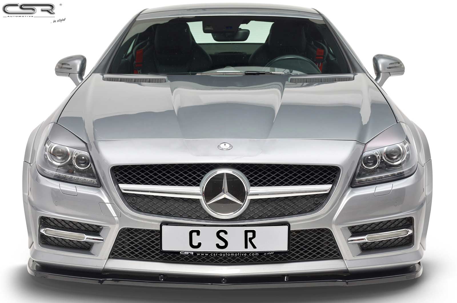 Koplampspoiler Mercedes Benz SLK / SLC R172 CSR Glans Zwart
