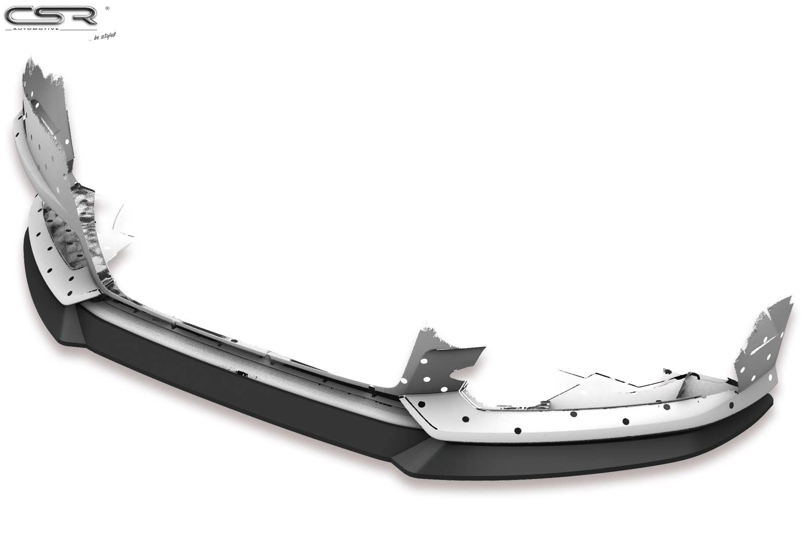 Voorspoiler Audi A6 C7 4G S-Line / S6 C7 4G Glans Zwart – 10/2014–2018